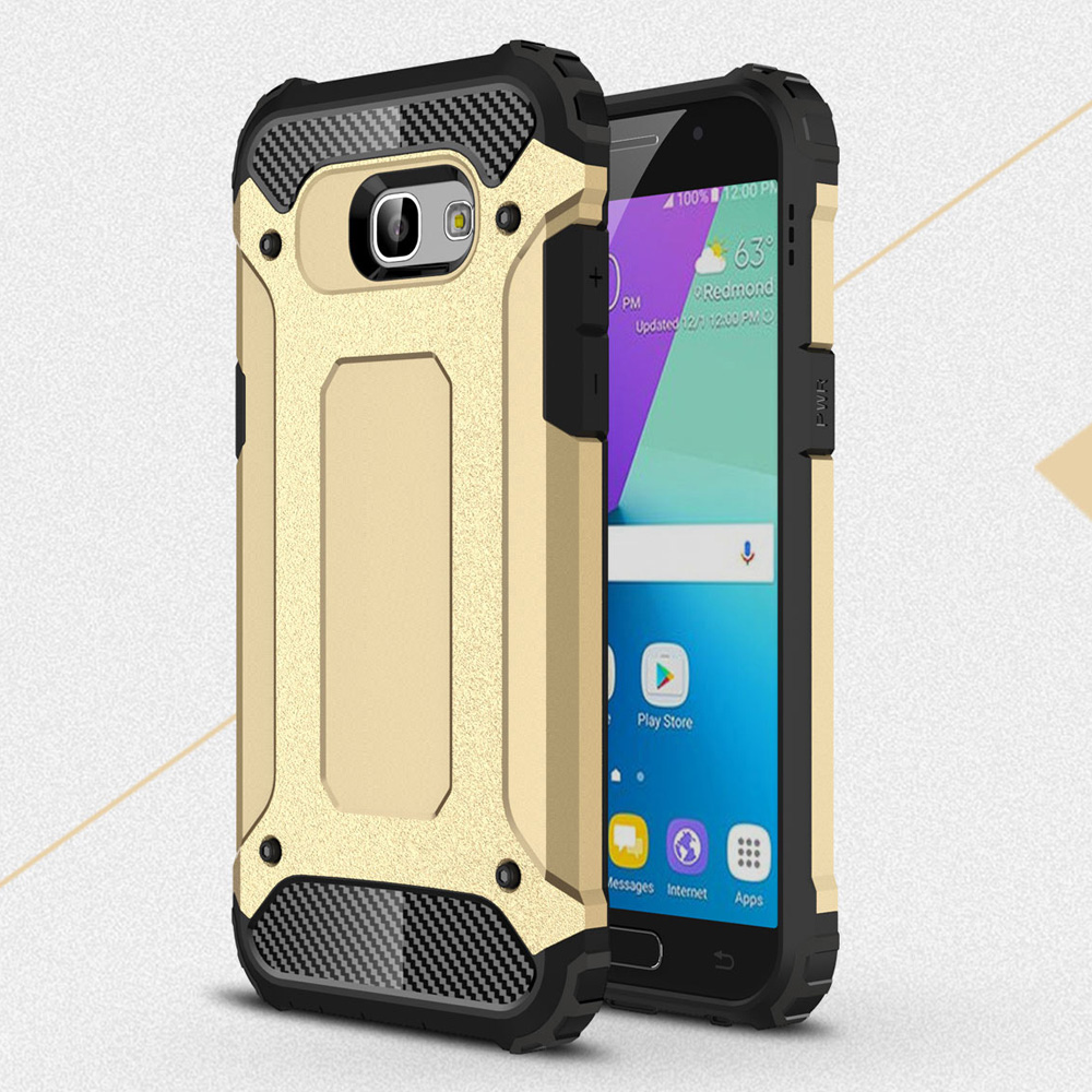 

Armor Guard Plastic + TPU Hybrid Shell Cover Case for Samsung Galaxy A5 (2017) - Gold, Galaxy A5 (2017)