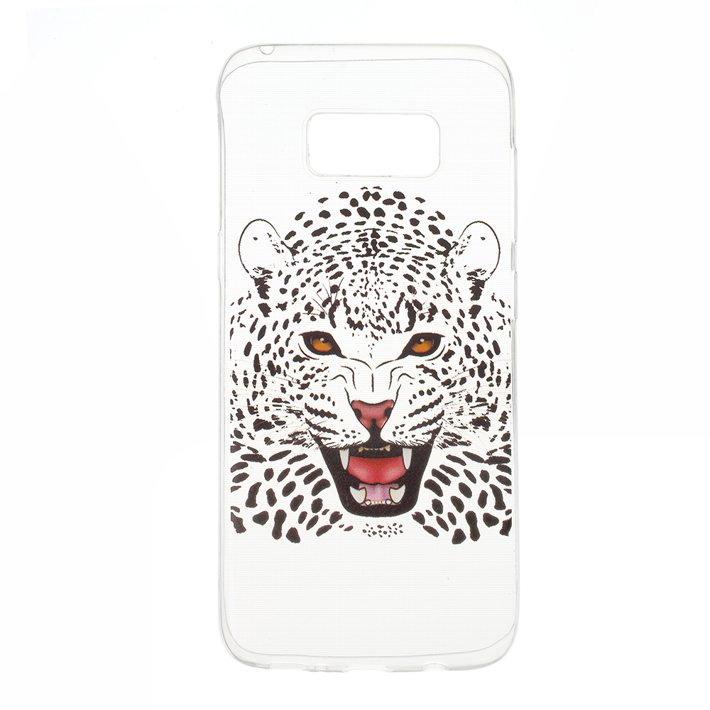 

Patterned Clear Soft TPU Case for Samsung Galaxy S8 - Smiling Leopard, Galaxy S8