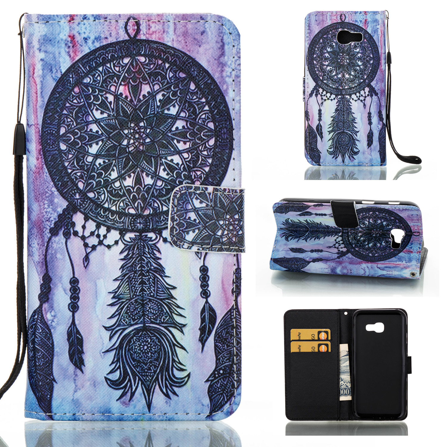 

Pattern Printing Magnetic Leather Wallet Case for Samsung Galaxy A5 (2017) - Dream Catcher, Galaxy A5 (2017)