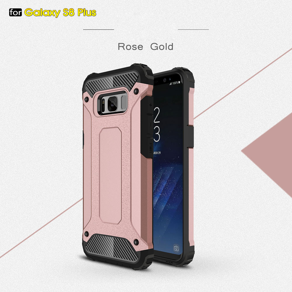

Корпус с Гибридной Оболочкой с Гибридной Крышкой Armor Guard + TPU Для Samsung Galaxy S8 Plus - Розовое Золото, Galaxy S8+