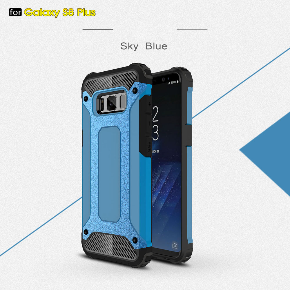 

Armor Guard Plastic + TPU Hybrid Cover Case for Samsung Galaxy S8 Plus - Baby Blue, Galaxy S8+