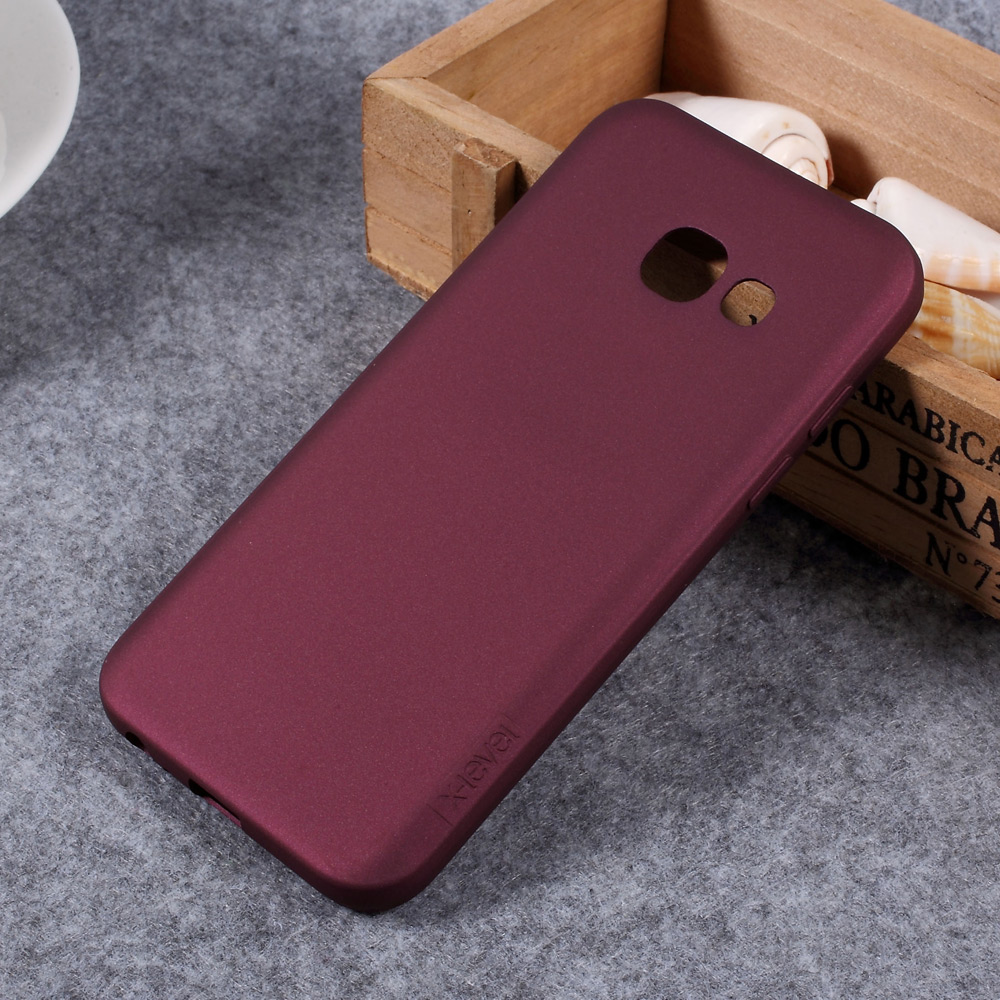 

X-LEVEL Guardian Series Matte TPU Soft Cover for Samsung A3 (2017) - Wine Red, Galaxy A3 (2017)