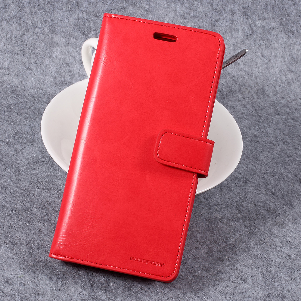 

MERCURY GOOSPERY Mansoor Leather Cover with Card Slots for Samsung Galaxy S8 - Red, Galaxy S8