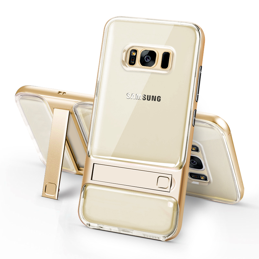 

Для Samsung Galaxy S8 G950 Elegance TPU + PC Телефон Задний Чехол С Бичпонтом - Золото, Galaxy S8
