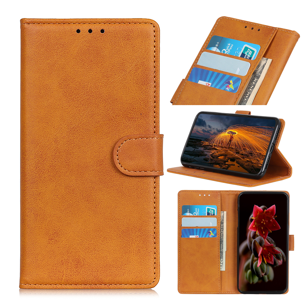 

pu en Cuir Portefeuille Mobile Phone Mobile Special Design Shell Pour Sony Xperia 5 II - Brun, Sony Xperia 2