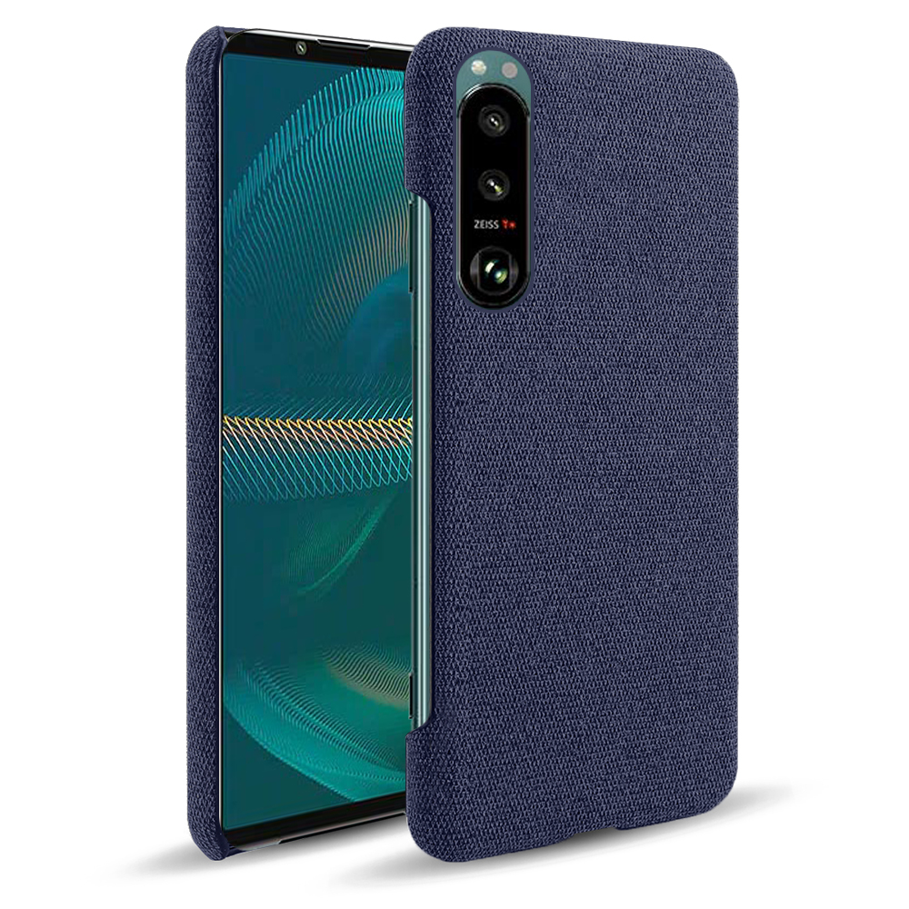 

Ksq-stoffbeschichtete Kunststoff Gut Geschütztes Rückfall Für Sony Xperia 5 III 5G - Blau, Xperia 5 III 5G