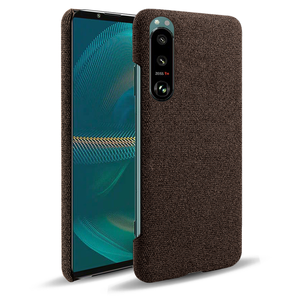 

Ksq-stoffbeschichtete Kunststoff Gut Geschütztes Rückfall Für Sony Xperia 5 III 5G - Braun, Xperia 5 III 5G
