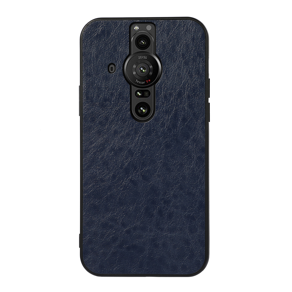 

PU Leder Beschichtete TPU + Pc-hülle Anti-drop Crazy Horse Texture Phone Hülle Für Sony Xperia Pro-I - Blau, Sony Xperia Pro-I