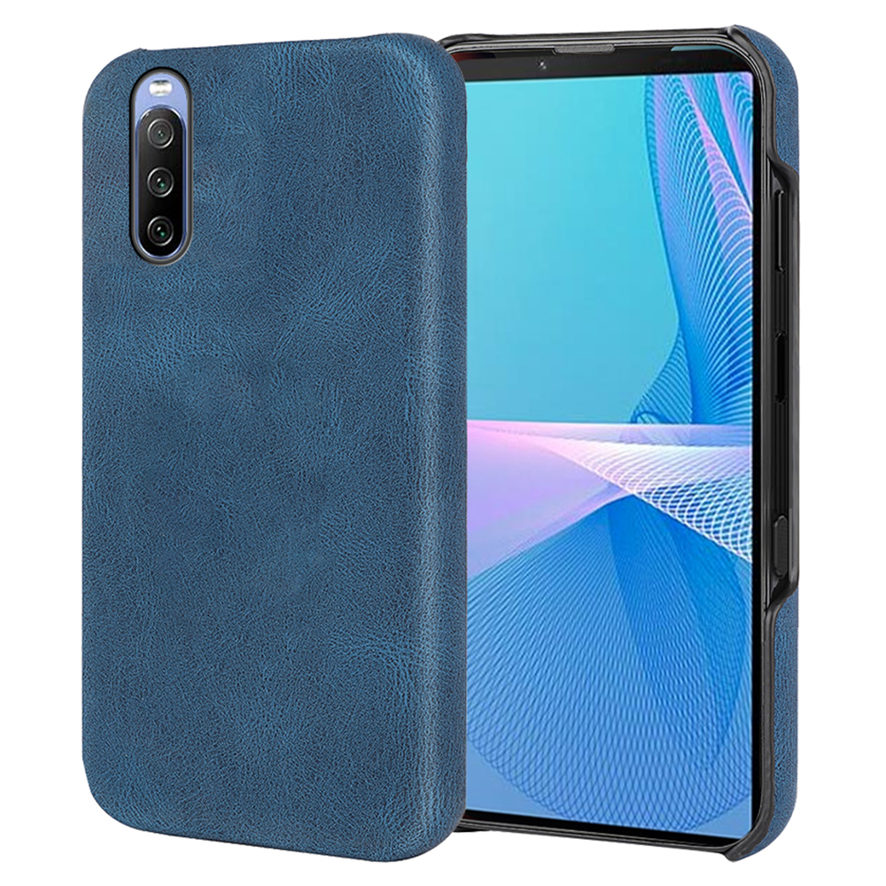 

Kratzfeste Anti-drogen-pu-leder-pc-abdeckungshülle Für Sony Xperia 10 III Lite/Xperia 10 III 5G - Blau, Sony Xperia 10 III Lite