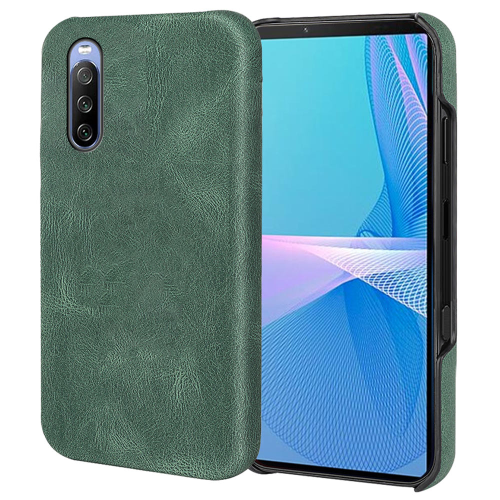 

Kratzfeste Anti-drogen-pu-leder-pc-abdeckungshülle Für Sony Xperia 10 III Lite/Xperia 10 III 5G - Grün, Sony Xperia 10 III Lite