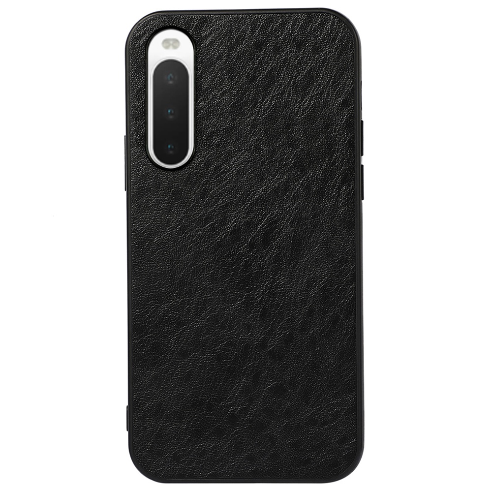 

Für Sony Xperia 10 IV Crazy Horse Textur Anti-drop-schutzhülle PU Lederbeschichtete TPU + Pc-telefonabdeckung - Schwarz, Sony Xperia 10 IV 5G