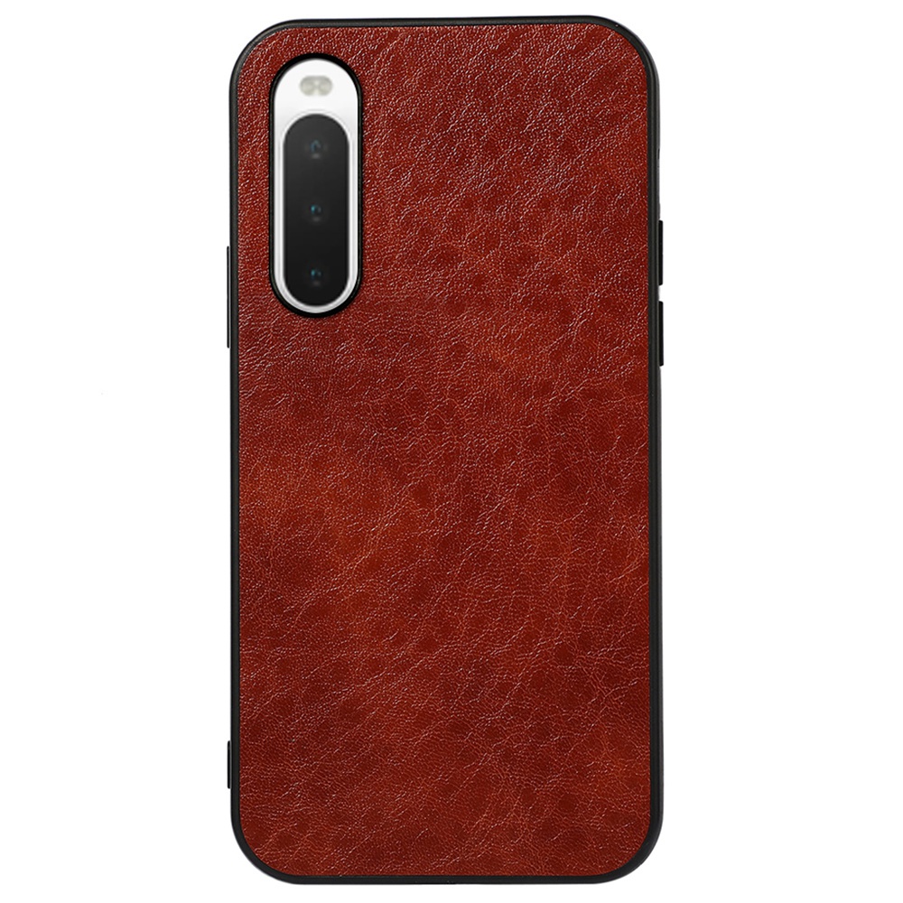 

Für Sony Xperia 10 IV Crazy Horse Textur Anti-drop-schutzhülle PU Lederbeschichtete TPU + Pc-telefonabdeckung - Braun, Sony Xperia 10 IV 5G