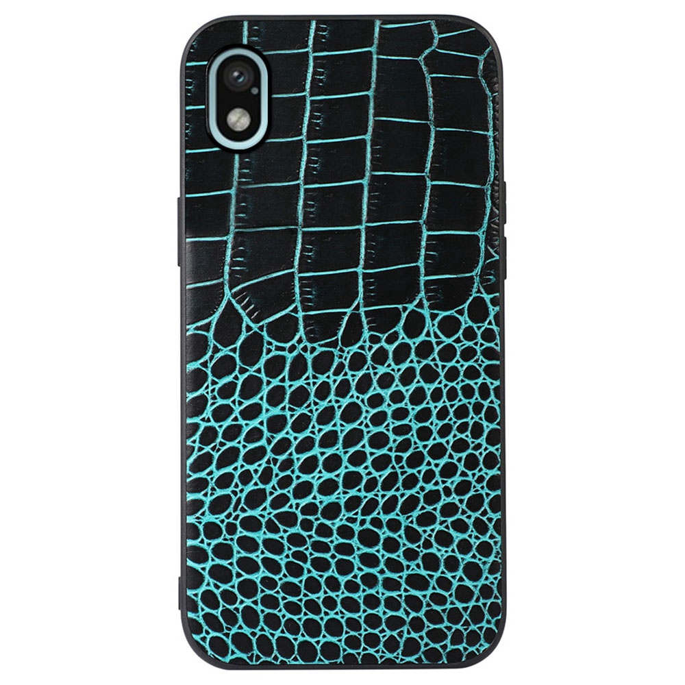 

Für Sony Xperia Ace III Telefon Schutzhülle Crocodile Textur Echtes Kuhlattenleder-pc + TPU Drop-soach-abdeckung - Grün, Sony Xperia Ace III