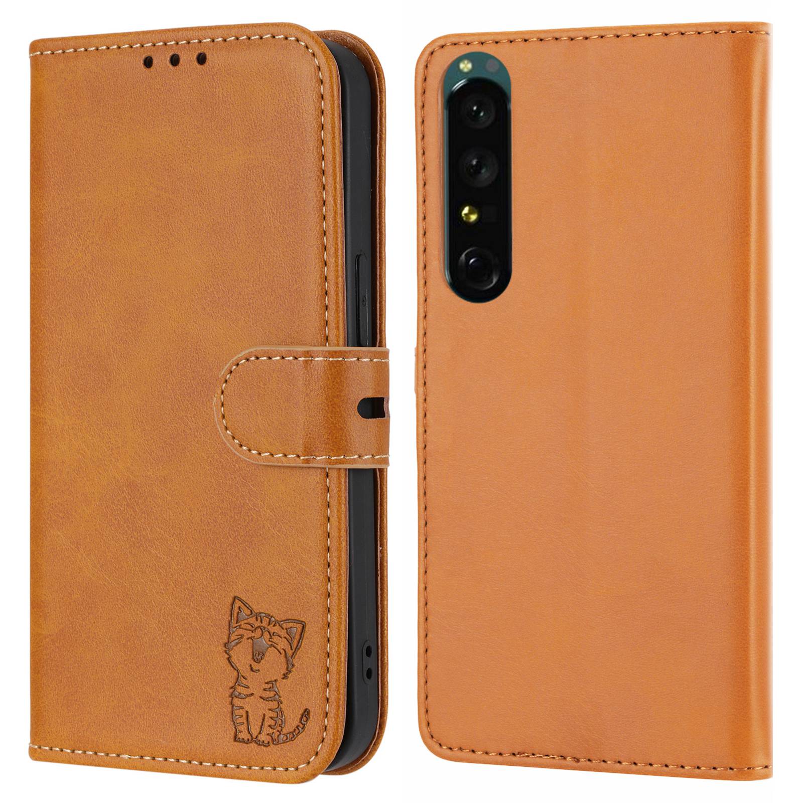 

Brieftasche Telefonhülle Für Sony Xperia 1 IV Impress - Gelb, Sony Xperia 1 IV 5G