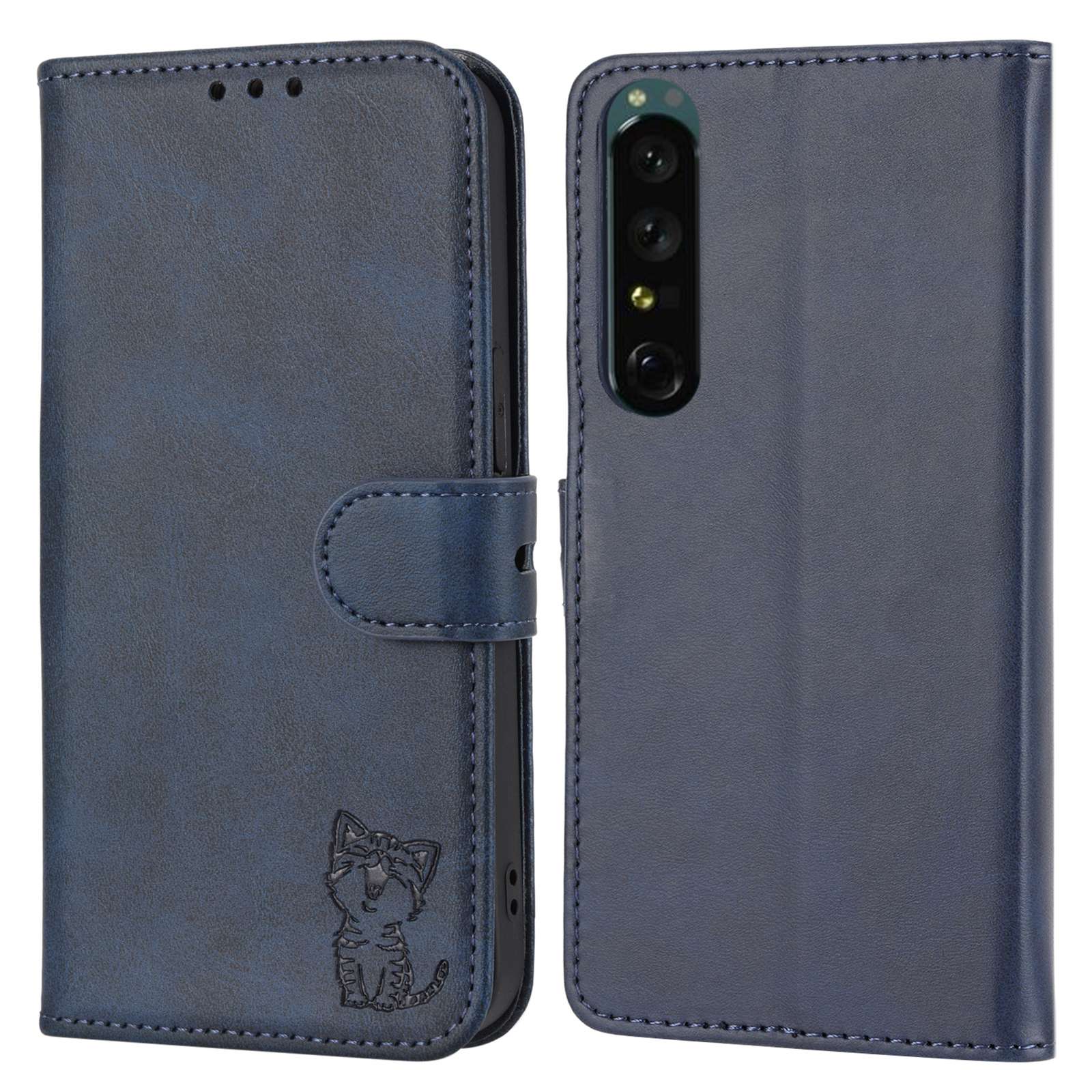 

Brieftasche Telefonhülle Für Sony Xperia 1 IV Impress - Blau, Sony Xperia 1 IV 5G