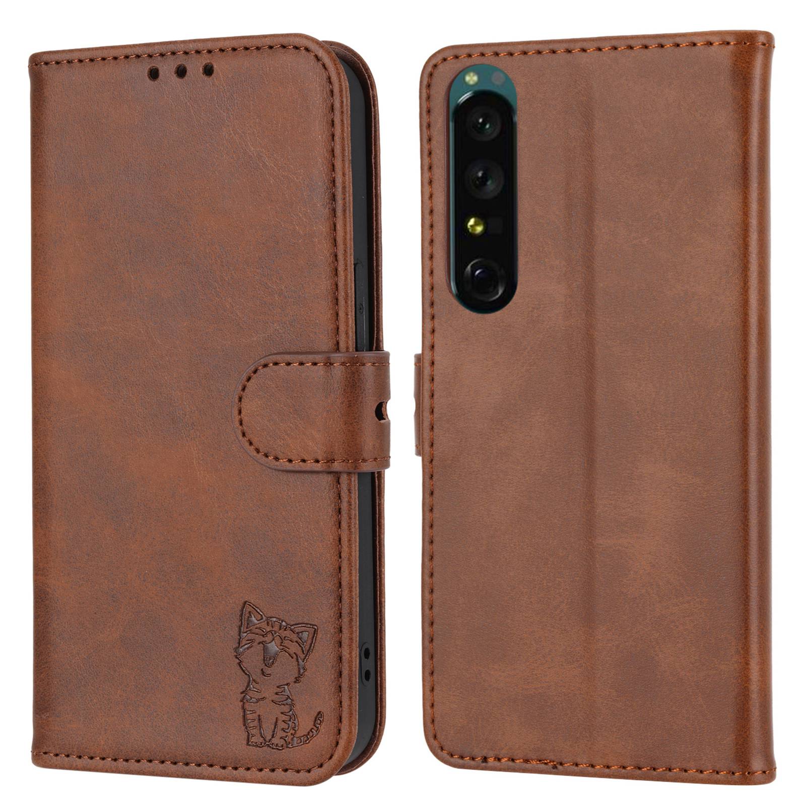

Brieftasche Telefonhülle Für Sony Xperia 1 IV Impress - Braun, Sony Xperia 1 IV 5G