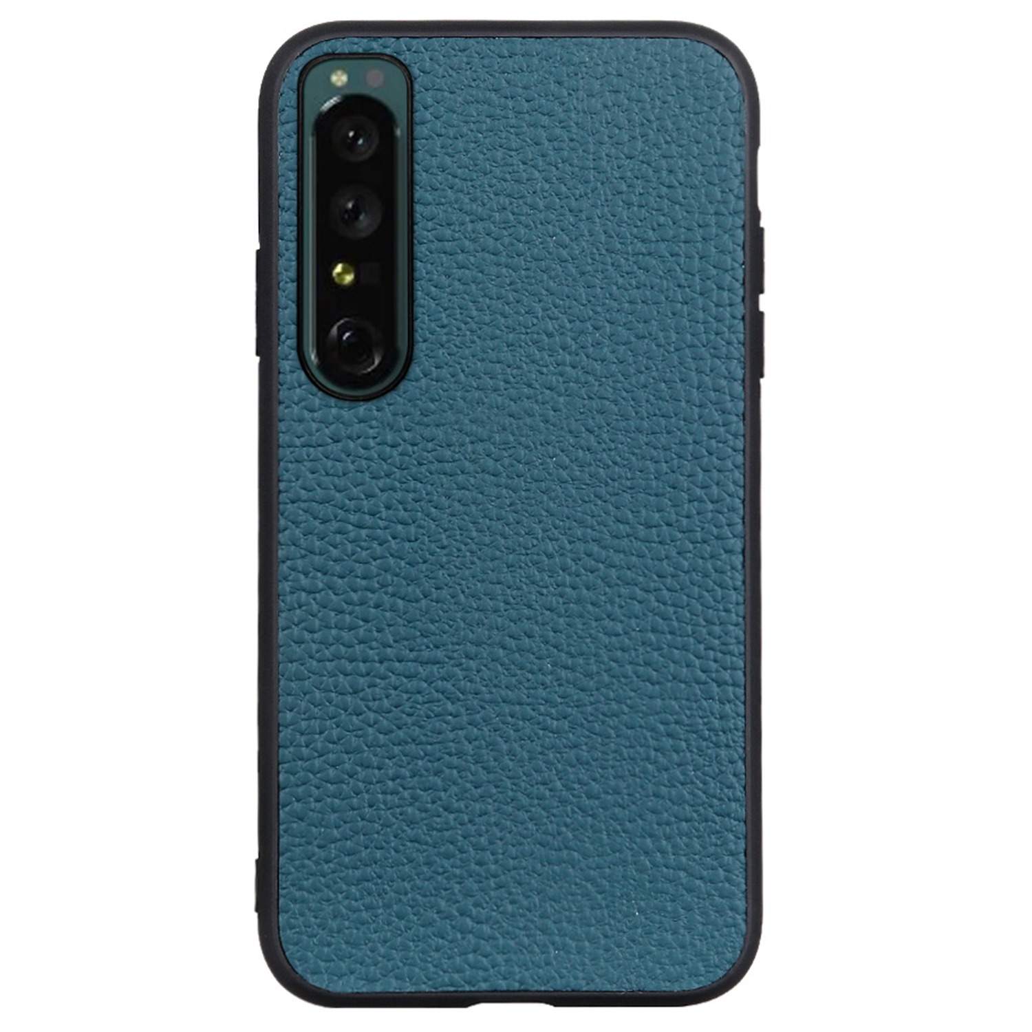 

Litchi Textur Telefonkoffer Für Sony Xperia 1 IV Echtes Leder Beschichtetes Kratzfestes Anti-fall-pc + Tpu-beschützer - Grün, Sony Xperia 1 IV 5G