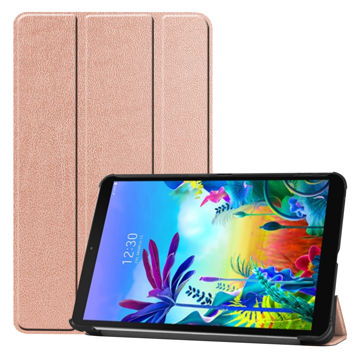 

Étui à Tablette en Cuir à Trois Volets Pour LG G Pad 5 10.1 - or Rose, LG LG G Pad 5 10.1