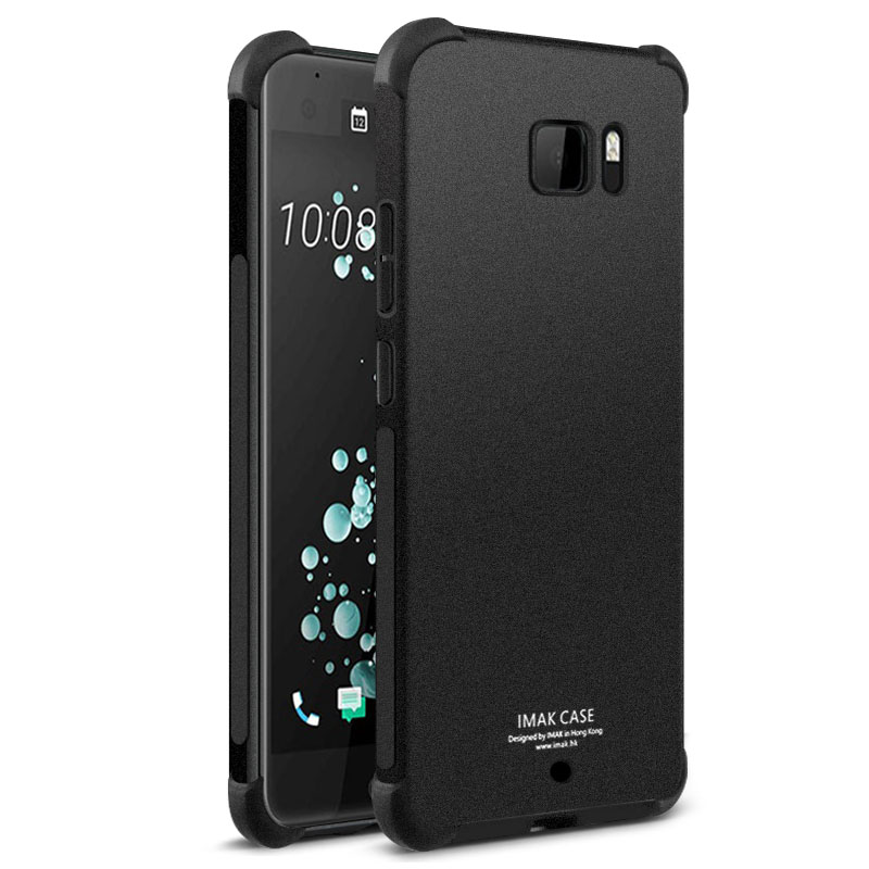 

IMAK Silky Anti-drop TPU Soft Back Cover + Screen Protector Film for HTC U Ultra / Ocean Note - Matte Black, HTC U Ultra