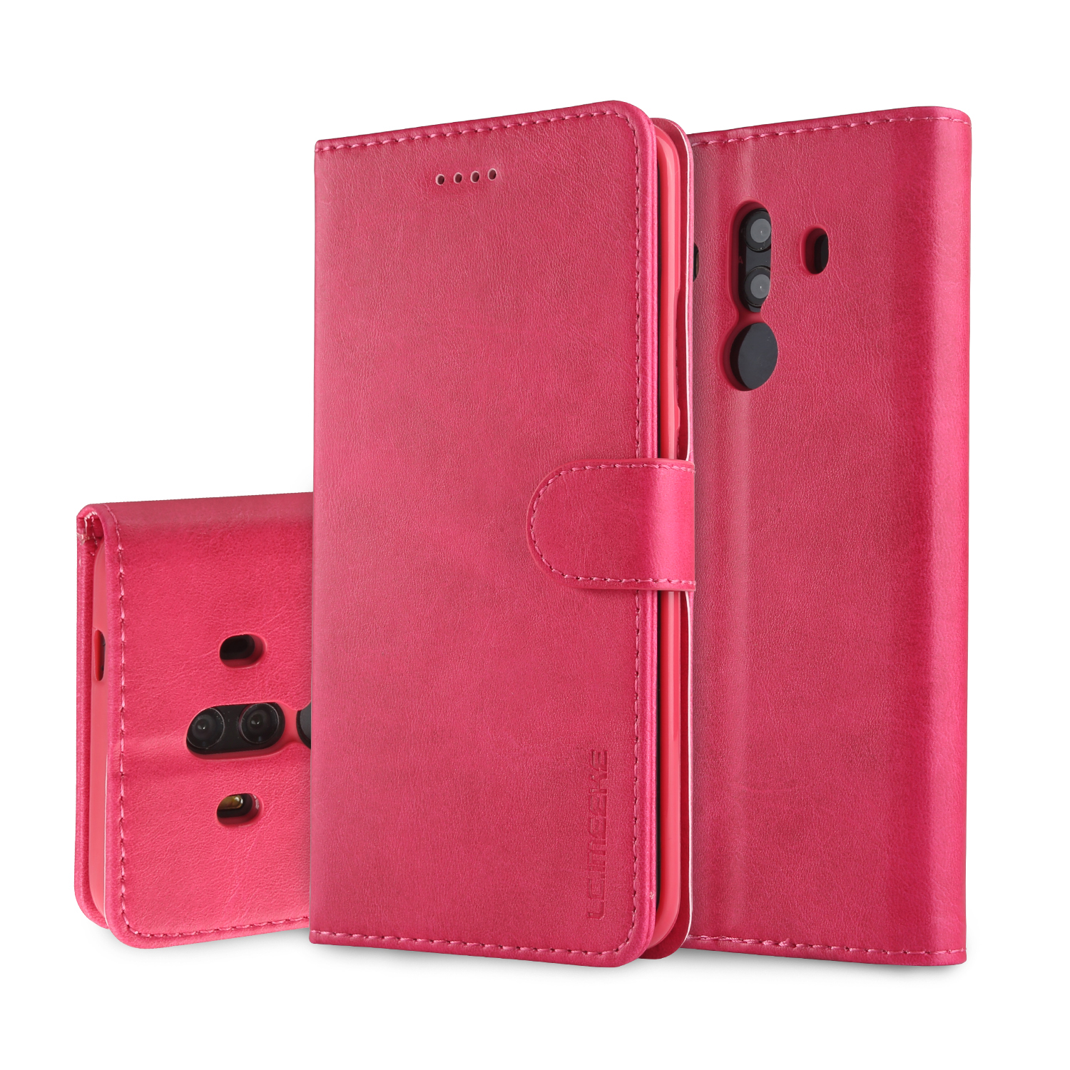 

Lc. Imeeke Wallet Lederstand Telefonabdeckung Für Huawei Mate 10 Pro - Rose, Huawei Mate 10 Pro