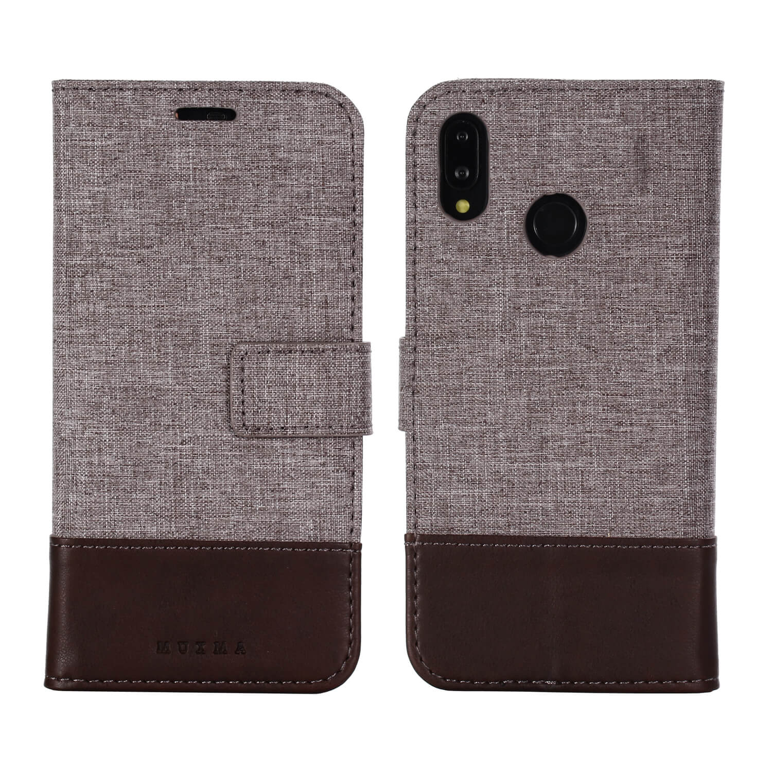 

Muxma Leder Leinwand Spleißständer Mobile Shell Für Huawei P20 Lite/Nova 3e - Braun, Huawei P20 Lite (2018)