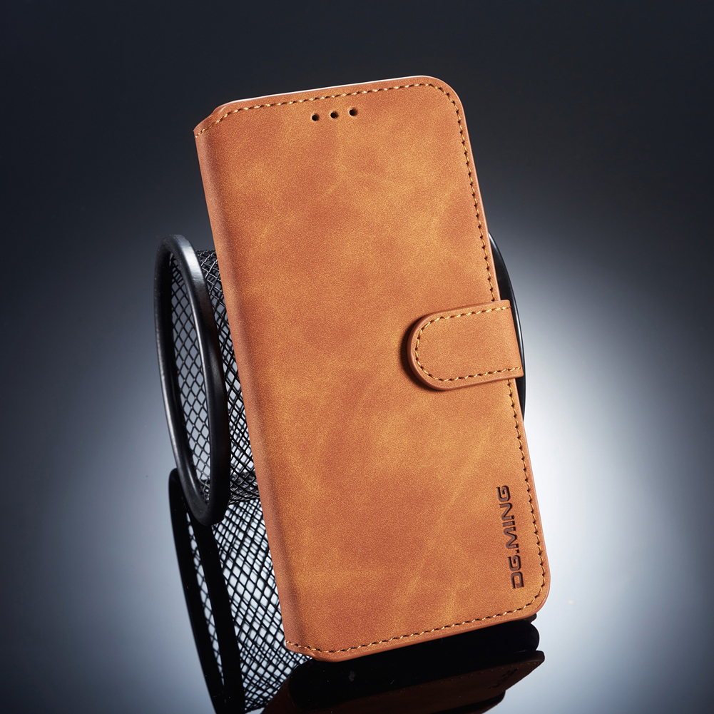 

Dg. Ming Retro -stil Lederständer Telefonabdeckung Für Huawei Mate 20 Lite - Braun, Huawei Mate 20 Lite