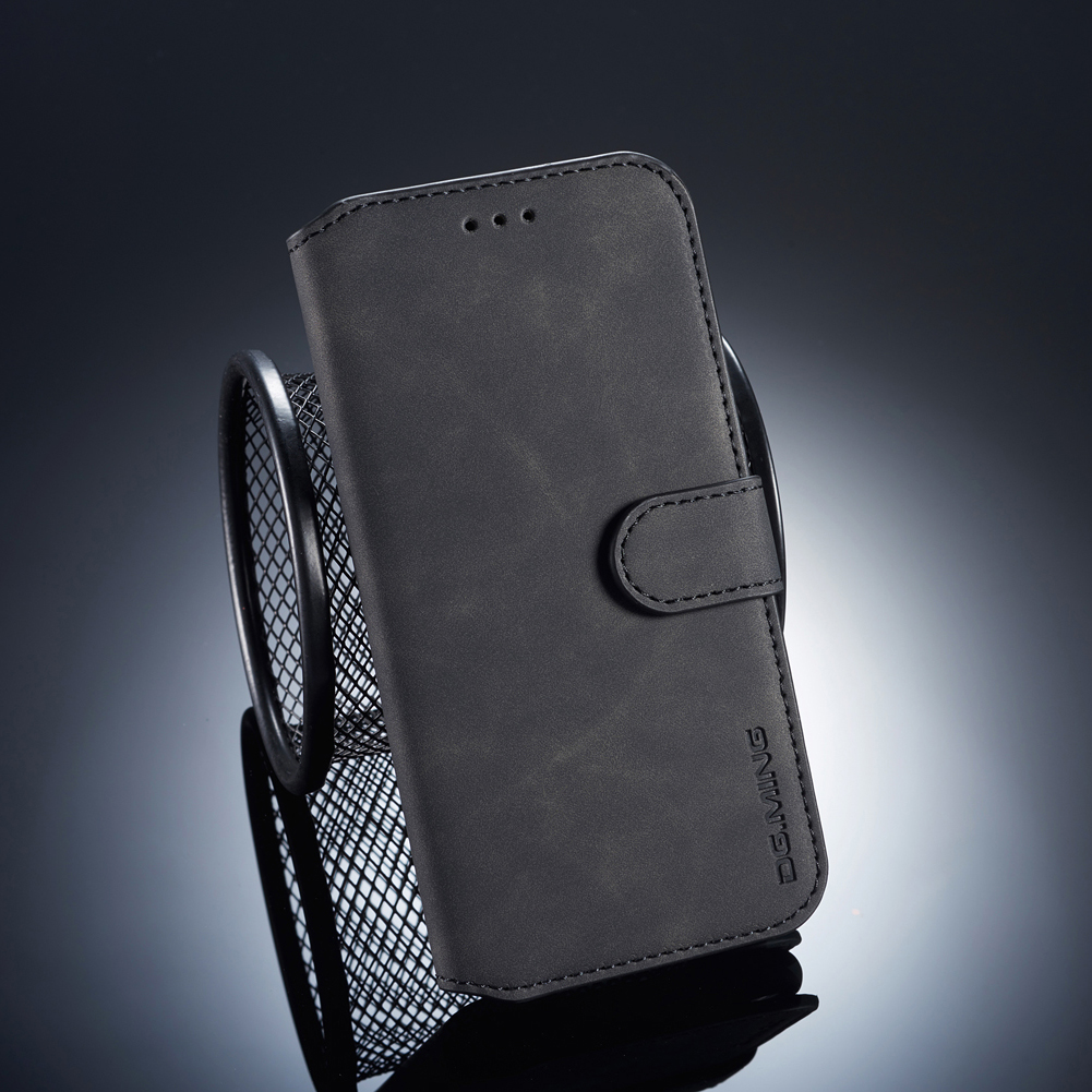 

Dg. Ming Retro Style Leder Brieftasche Für Huawei P20 Lite / Nova 3e (China) - Schwarz, Huawei P20 Lite (2018)