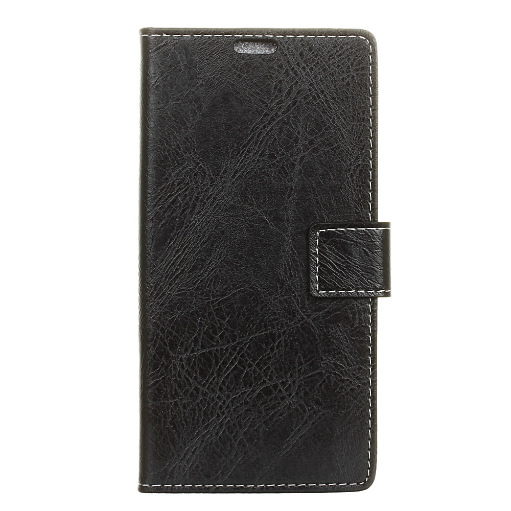 

Vintage Crazy Horse Wallet Leather Magnetic Case for Huawei Honor 10 Lite/P Smart (2019) - Black