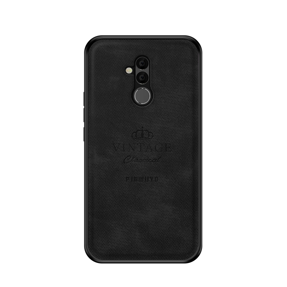

PINWUYO Honorable Series Leather + PC + TPU Hybrid Case Cover for Huawei Mate 20 Lite / Maimang 7 - Black