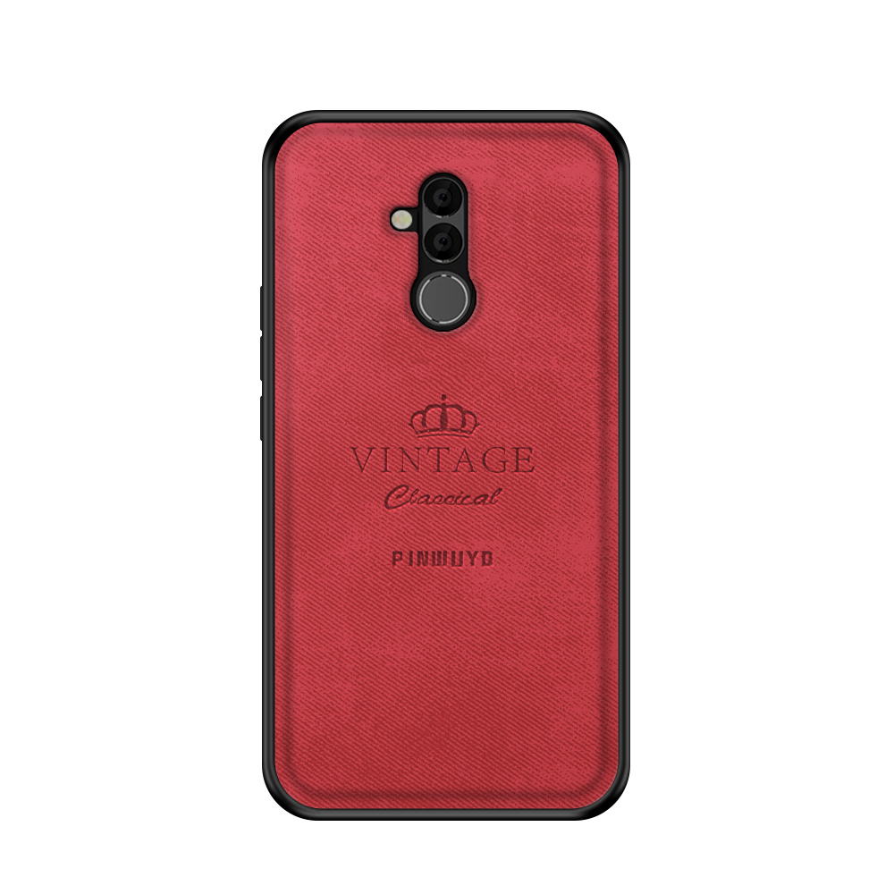 

PINWUYO Honorable Series Leather + PC + TPU Hybrid Shell Case for Huawei Mate 20 Lite / Maimang 7 - Red