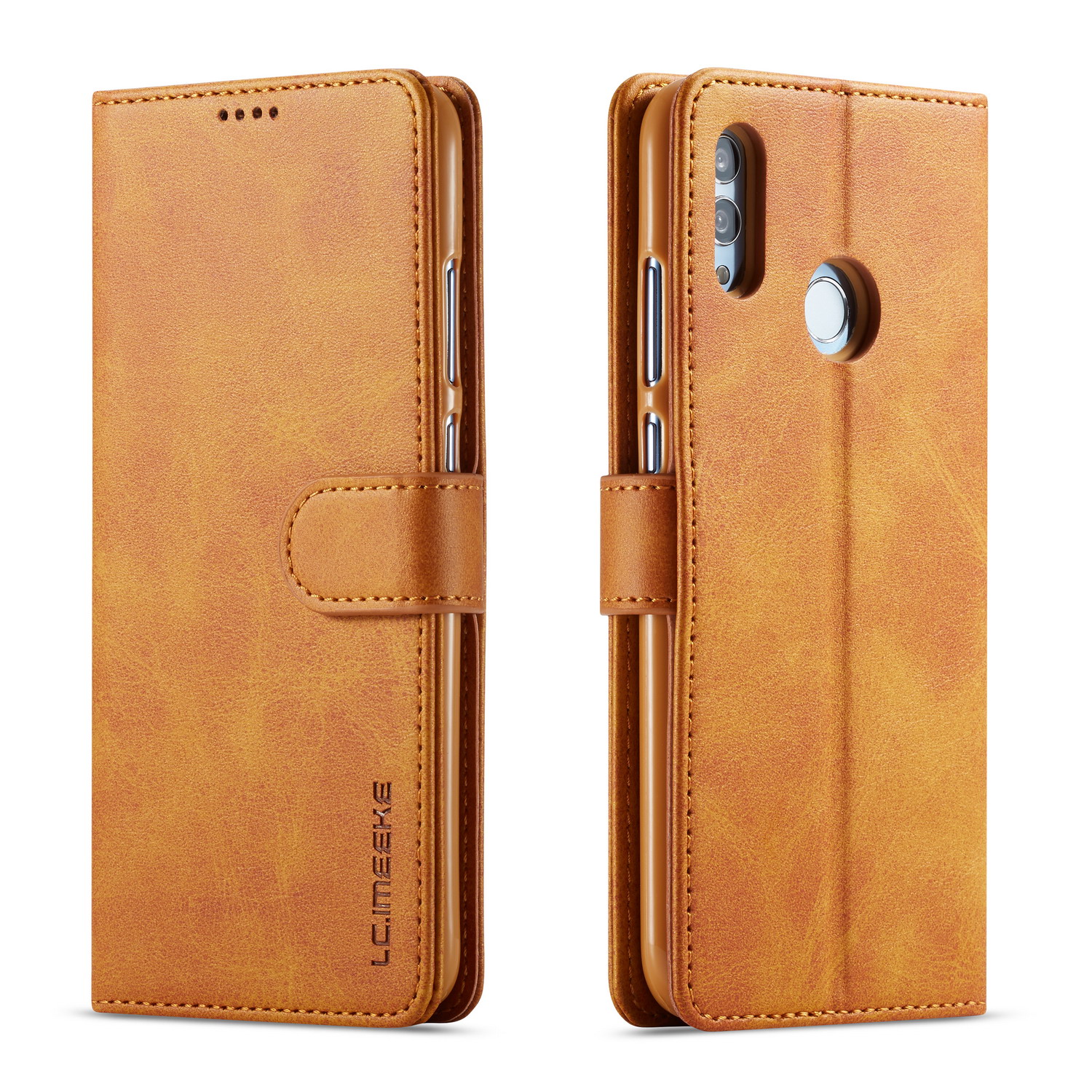 

Lc. Imeeke Wallet Lederstand Hülle Für Huawei P Smart (2019) / Ehre 10 Lite - Braun, Huawei P Smart (2019)