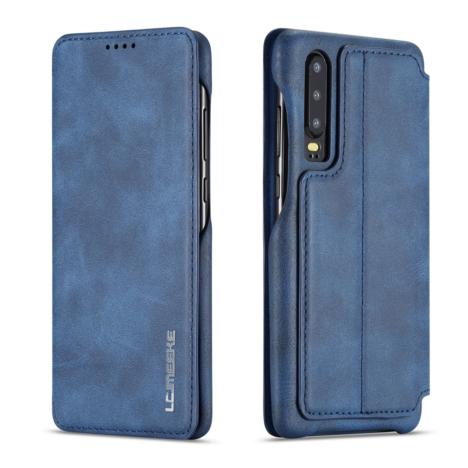 

Lc. Imeeke Retro Style Leyse Karte Hafter Für Huawei P30 - Blau, Huawei P30