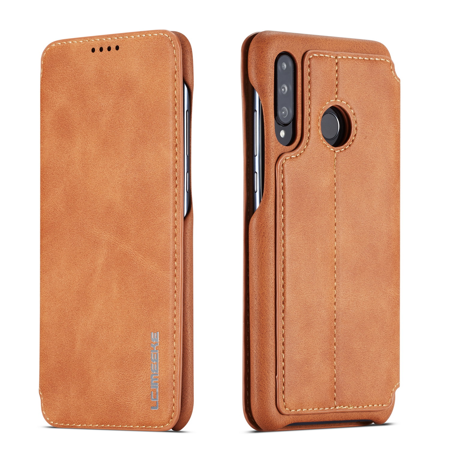 

Lc. Imeeke Retro Style Leyse Karte Hafter Für Huawei P30 Lite - Braun, Huawei P30 Lite