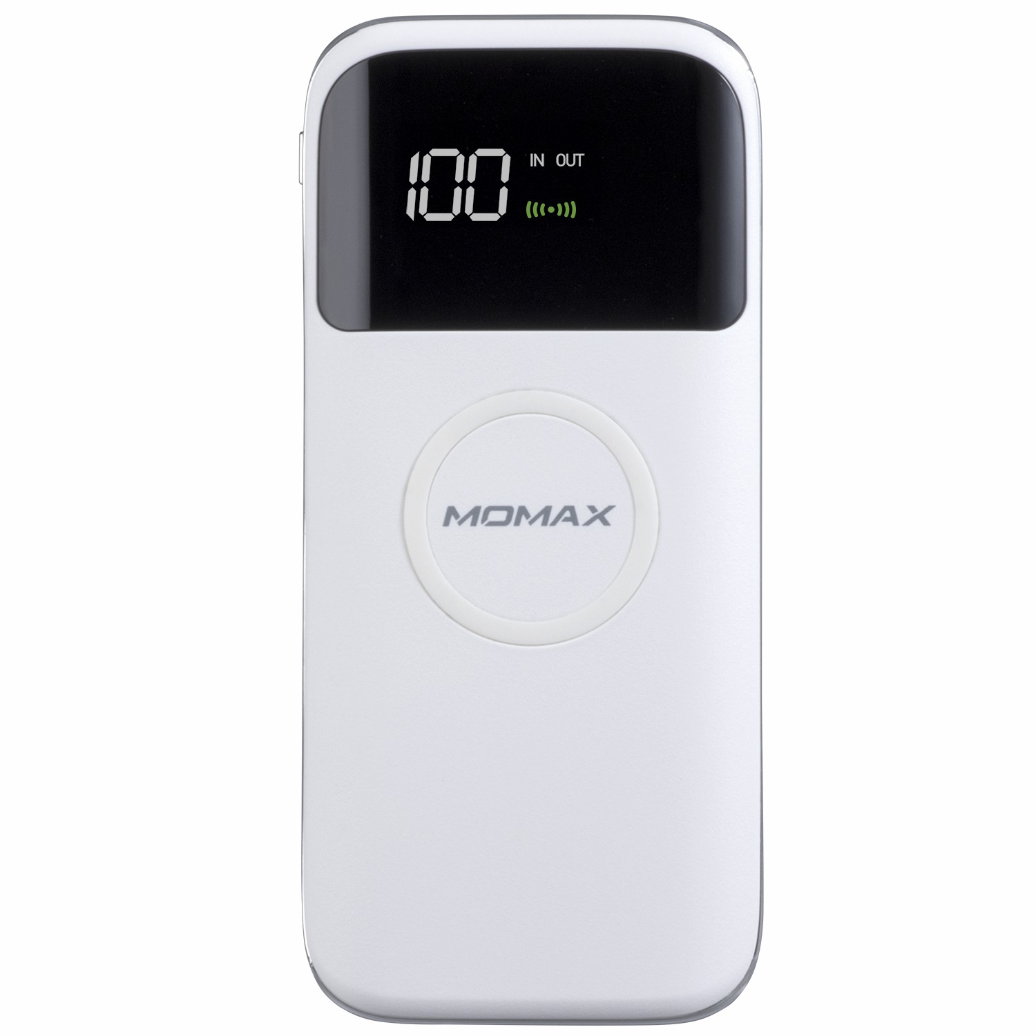 

MOMAX Q.. Power Air2 Беспроводной Внешний Батарейный Аккумулятор 10000 МАч Цифровой Дисплей Беспроводной Power Bank - Белый, iPhone 12 mini