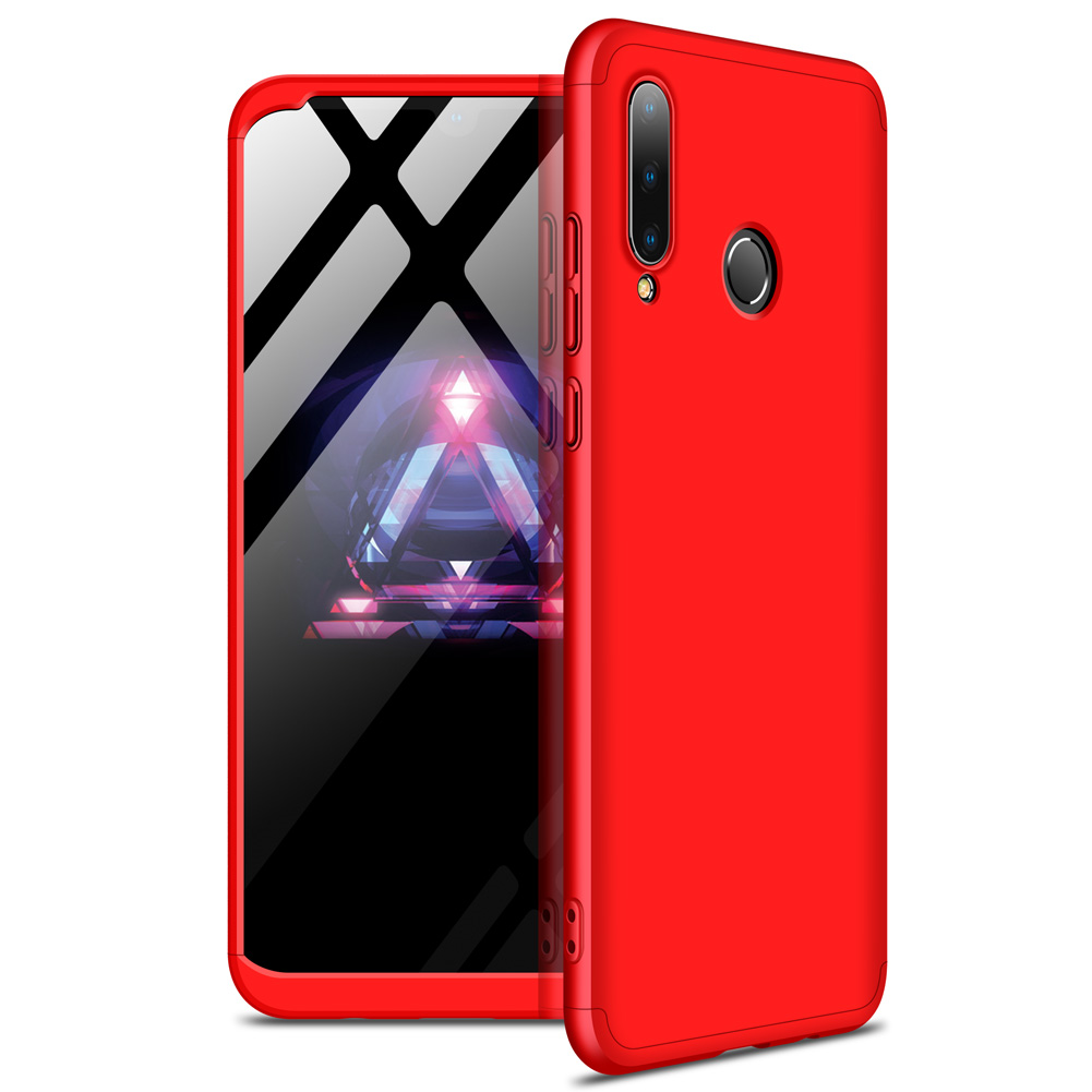 

GKK Abnehmbarer 3-teiliger Mattharte Pc-hülle Für Huawei P30 Lite New Edition/P30 Lite/nova 4e - Rot, Huawei P30 Lite