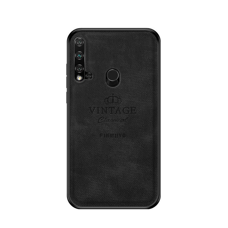 

Pinwuyo Honourable Serie PU Leder Beschichtetes PC + TPU -telefonabdeckung Für Huawei Nova 5i / P20 Lite (2019) - Schwarz, Huawei nova 5i