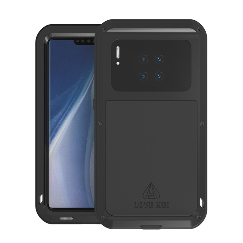 

LOVE MEI Shockproof Unique Case for Huawei Mate 30 Pro - Black, Huawei Mate 30 Pro