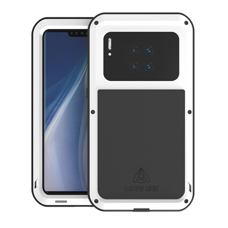 

LOVE MEI Shockproof Unique Case for Huawei Mate 30 Pro - White, Huawei Mate 30 Pro