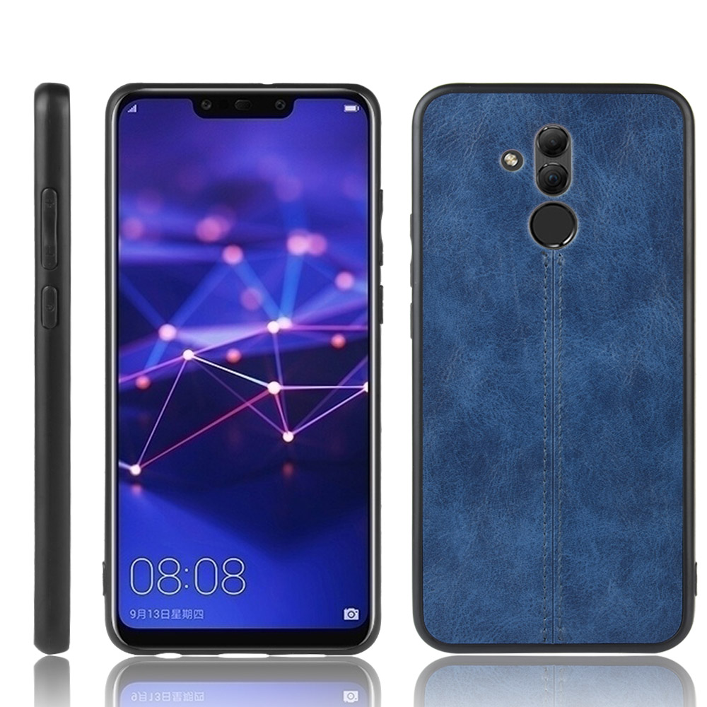 

PU Leather Coated PC + TPU Cell Phone Shell for Huawei Mate 20 Lite/Maimang 7 - Blue, Huawei Huawei Mate 20 Lite