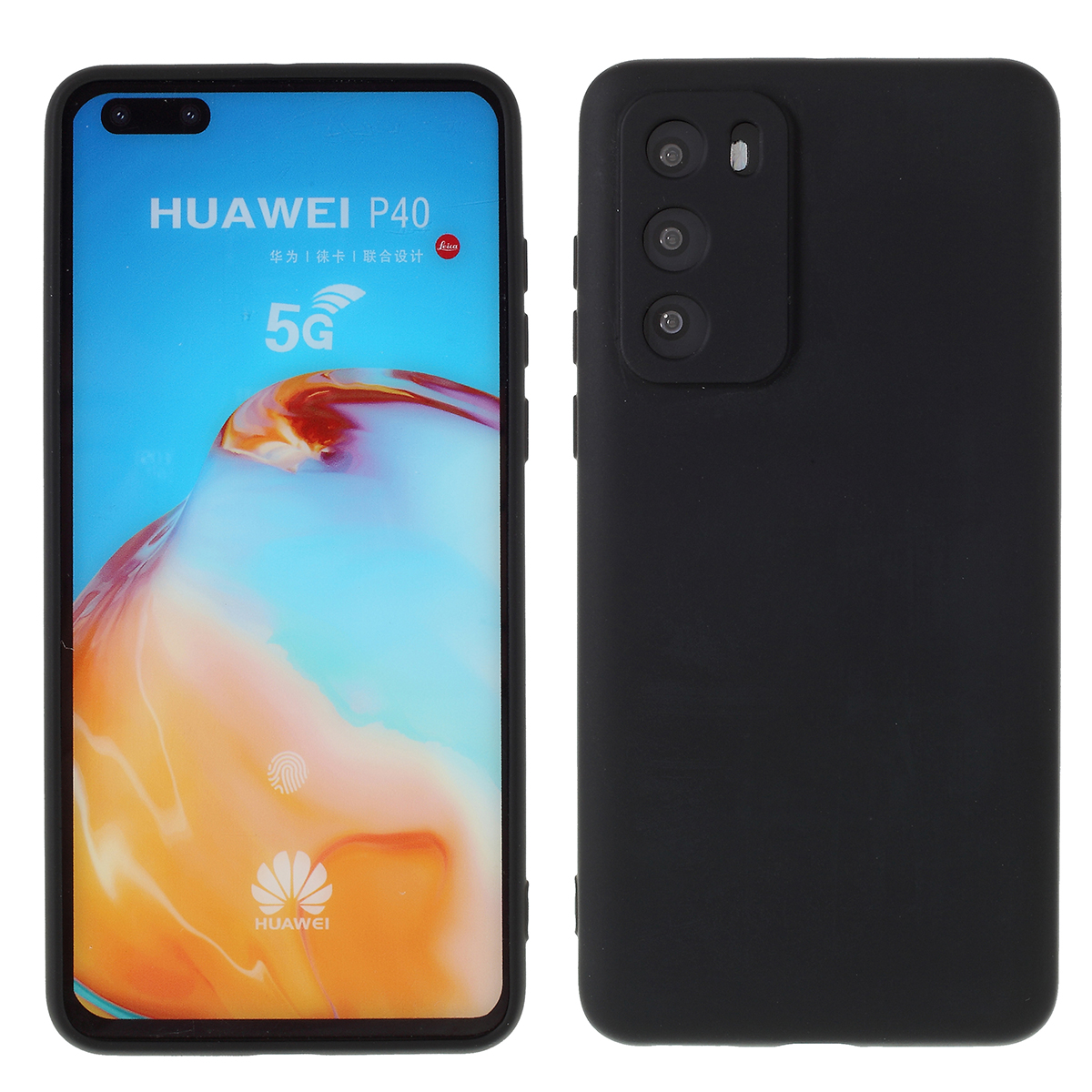 

X-level Dynamic Series Anti-drop-flüssig-silikon-telefongehäuse Für Huawei P40 - Schwarz, Huawei P40
