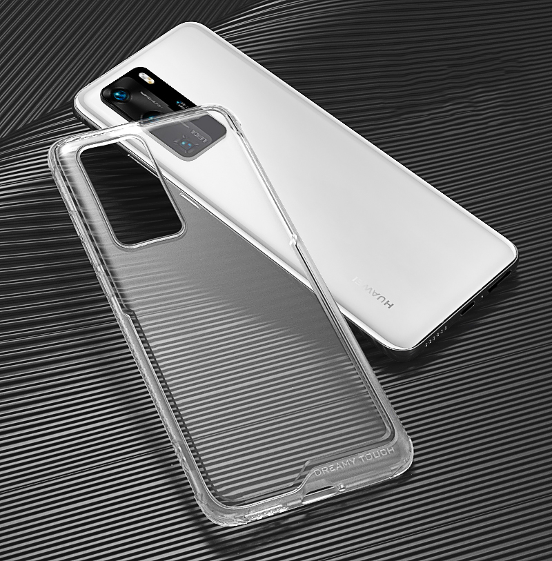 

Leeu Design Mattes Acryl +TPU -mobiltelefonabdeckung Mit Sprachkonvertierung Jack Für Huawei P40 - Transparent, Huawei P40