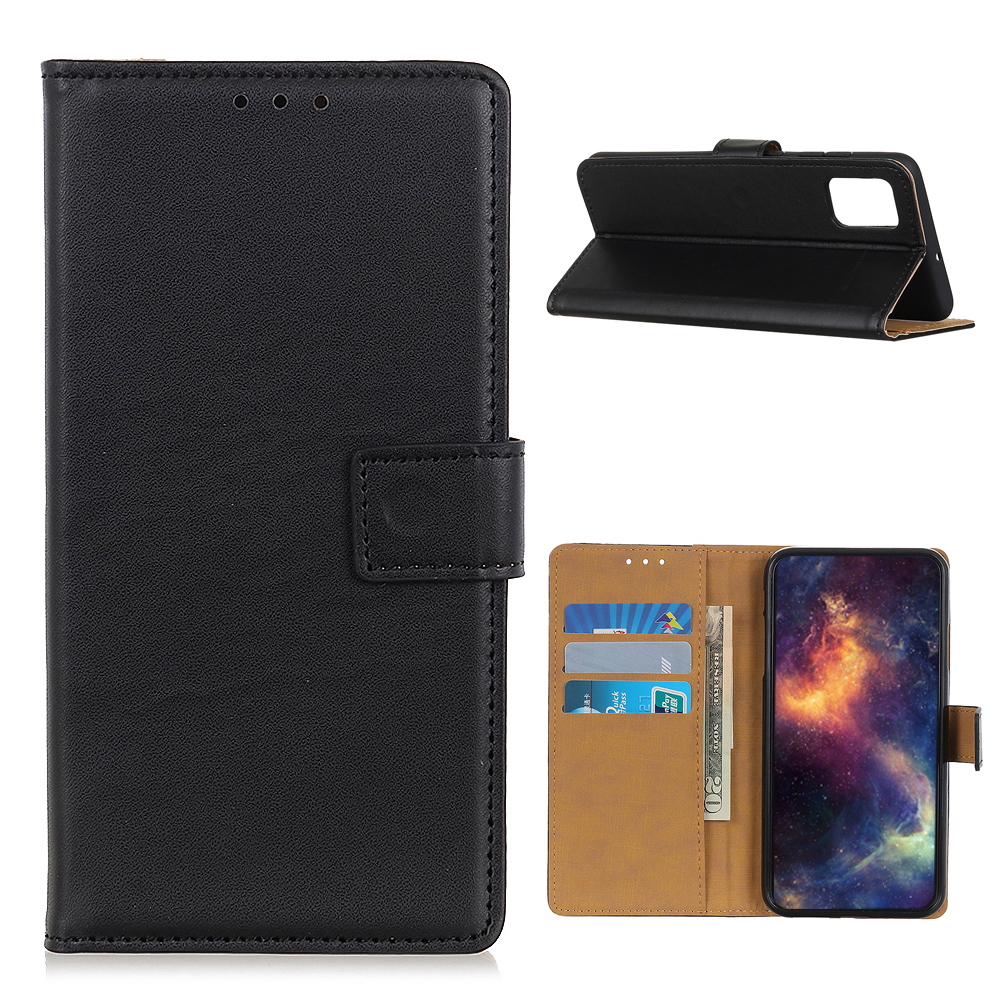 

Brieftaschenstand Leder -handy -handy -shell Für Huawei P Smart 2021/Y7a Cover - Schwarz, Huawei P smart 2021