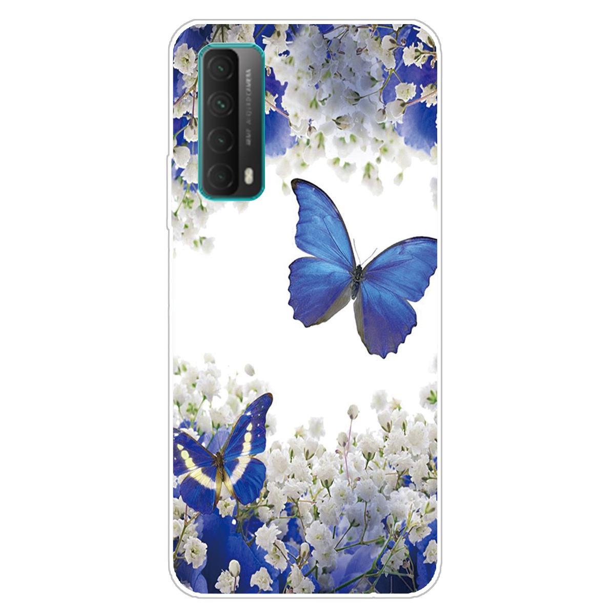 

Drucken Von Mobiltelefon -tpu -abdeckungen Für Huawei P Smart 2021/Y7a Shell - Blauer Schmetterling, Huawei P smart 2021