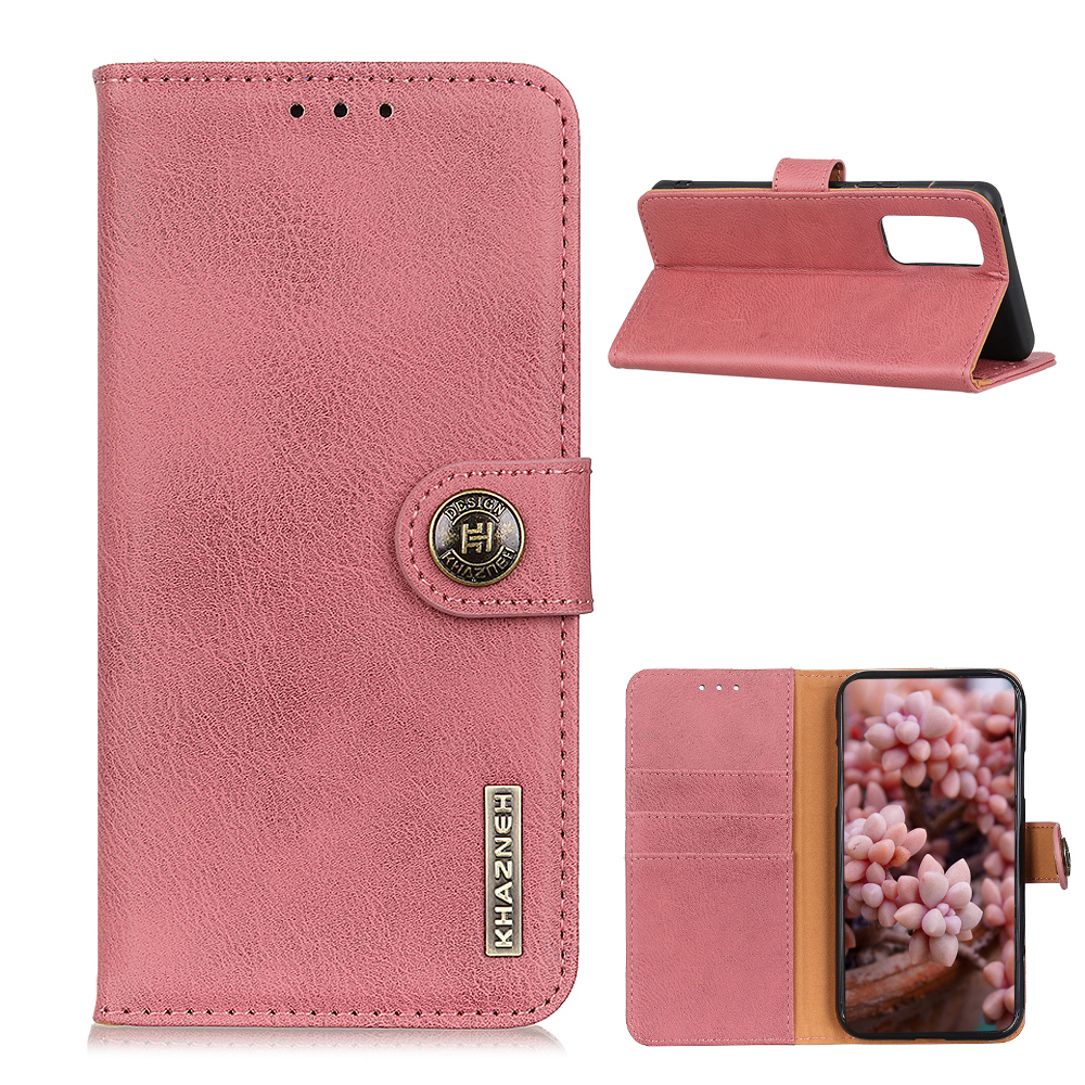 

Khazneh Leder Flip Telefonabdeckung Für Huawei P Smart 2021/Y7a Wallet Stand Hülle - Rosa, Huawei P smart 2021