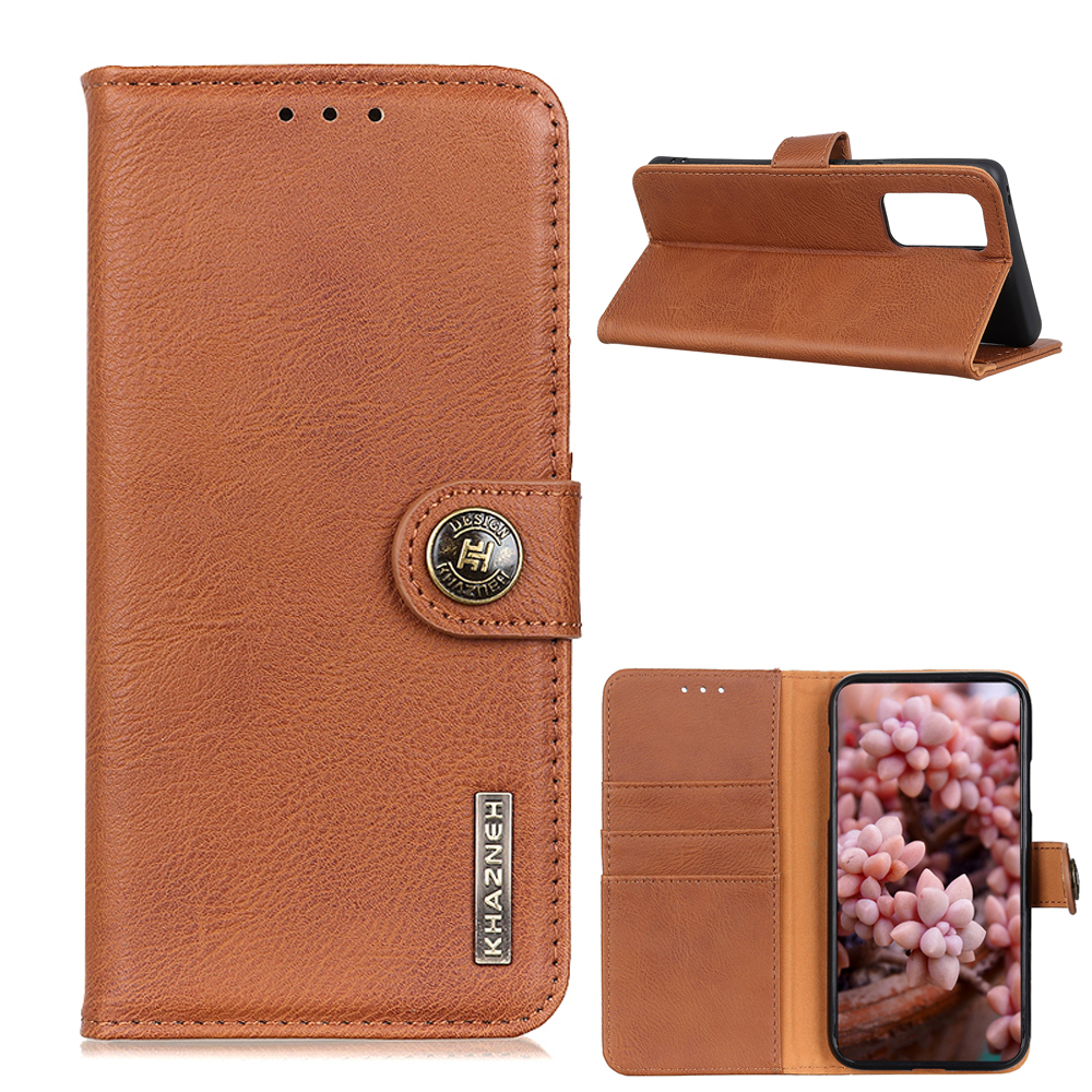 

Khazneh Leder Flip Telefonabdeckung Für Huawei P Smart 2021/Y7a Wallet Stand Hülle - Braun, Huawei P smart 2021