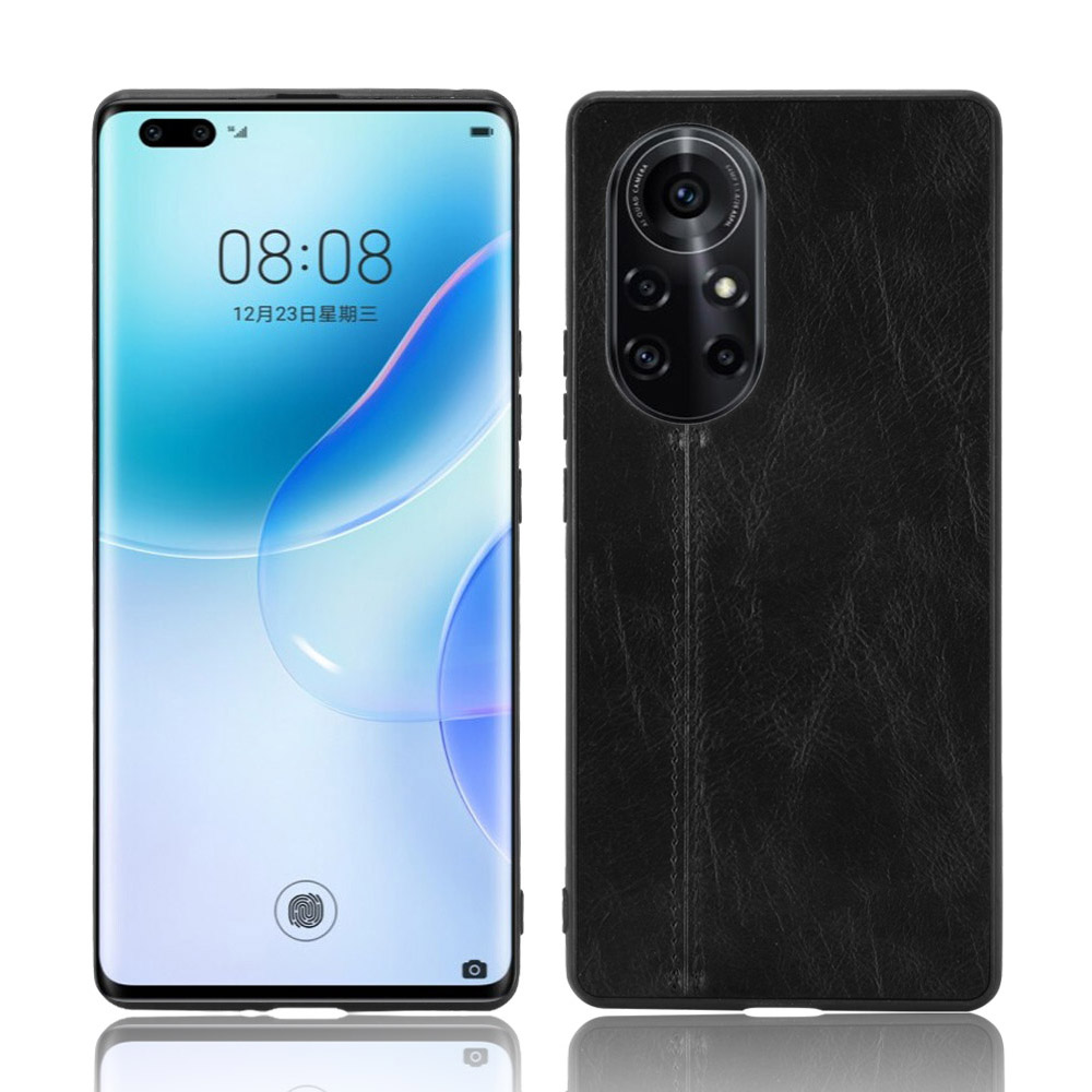 

PU Leather Coated PC + TPU Hybrid Case for Huawei Nova 8 Pro 5G - Black, Huawei Huawei nova 8 Pro 5G