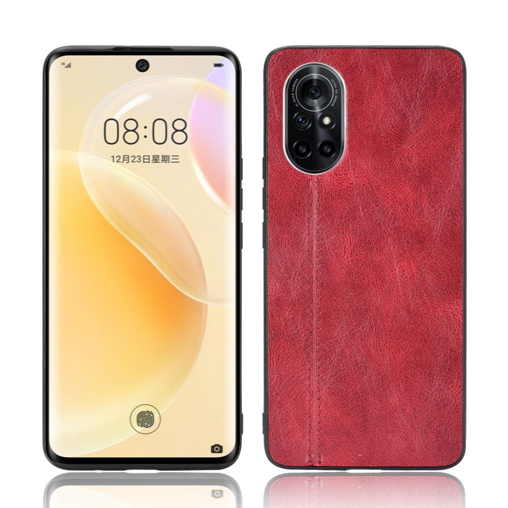 

PU Leather Coated PC + TPU Hybrid Case for Huawei Nova 8 5G - Red, Huawei Huawei nova 8 5G