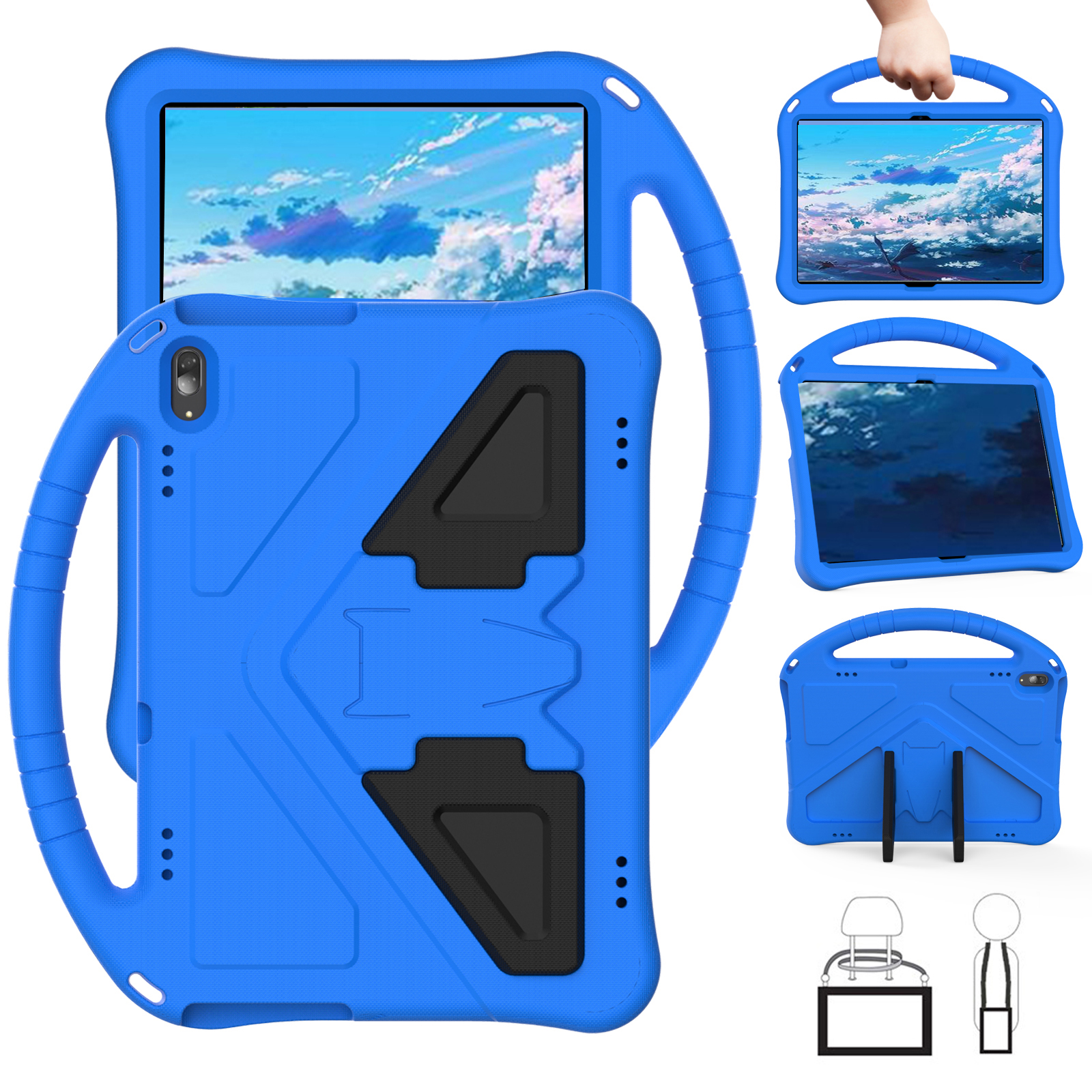 

Handle Anti-shock Protecteur EVA Tablet Case Shell Pour Huawei MediaPad T5 10.1 - Bleu, Huawei Huawei MediaPad T5 10.1