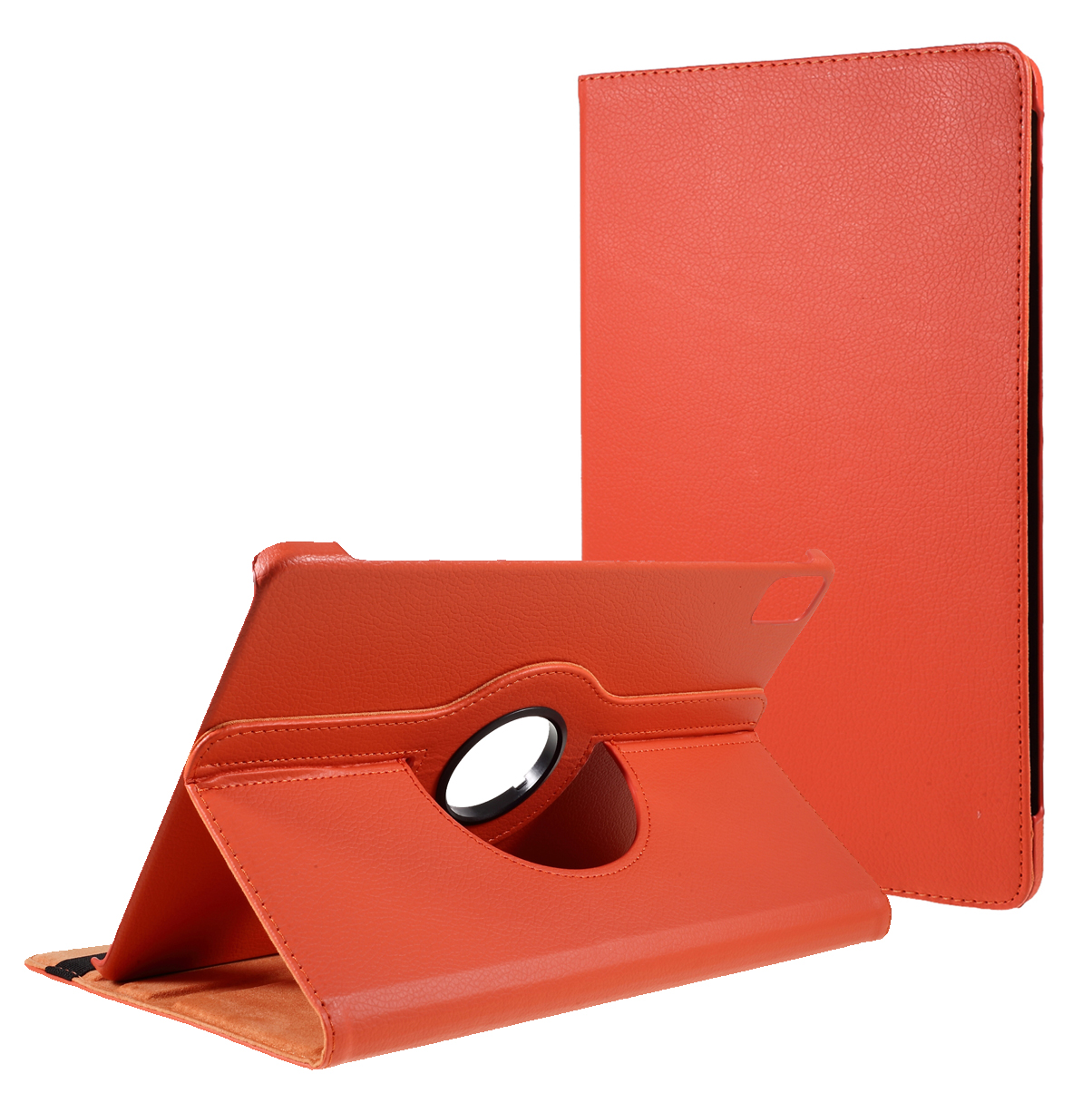 

360 Rotating Stand Leather Tablet Case Cover for Huawei MatePad Pro 12.6 (2021) - Orange, Apple iPad Pro 12.9 (2018)