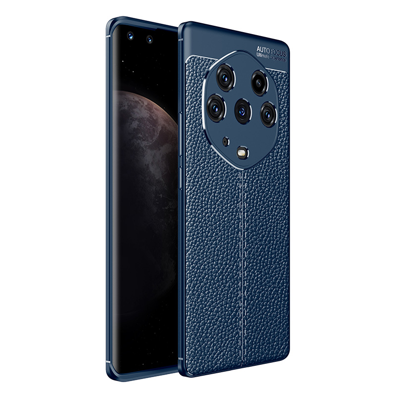 

Litchi Texture Soft TPU Slim Stylish Anti-Drop Protective Phone Case for Honor Magic3 Pro+ - Blue, Honor Honor Magic3 Pro+